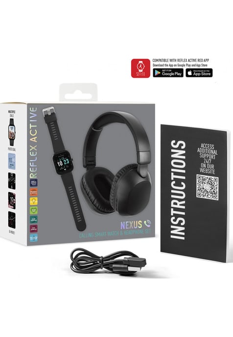 Reflex Active RA-NX-100S-L-01-SET Nexus Smartwatch and Headphone Gift Set - Image 6