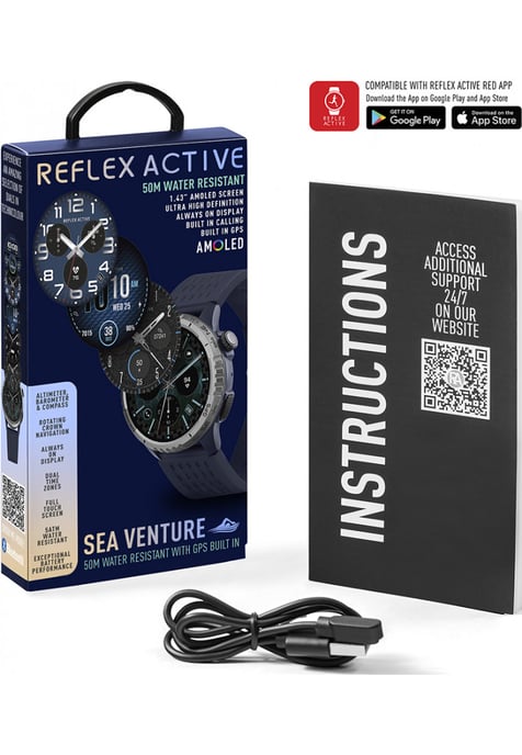 Reflex Active RA-VE-400R-5ATM-01 Sea Venture Smartwatch - Image 3