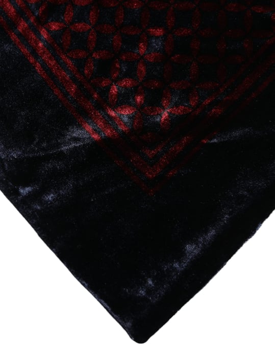 Patterned Velvet Scarf - Image 4