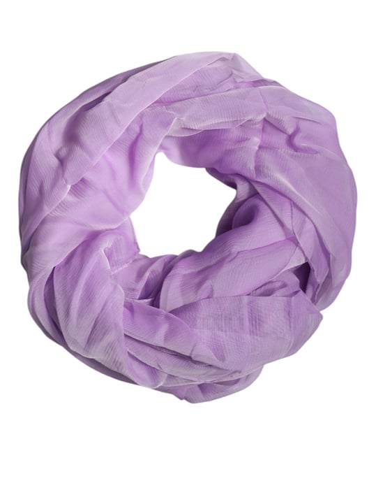 Silk Scarf Purple Lightweight Accessory - Image 1