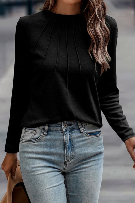 Long Sleeve Basic Top - Image 3