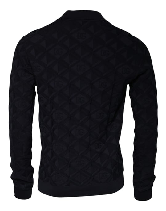 Gehaakte Cardigan Geometrisch Patroon Lange Mouwen - Image 3