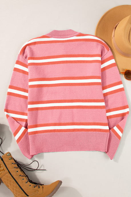 Striped Knit Cardigan - Image 3