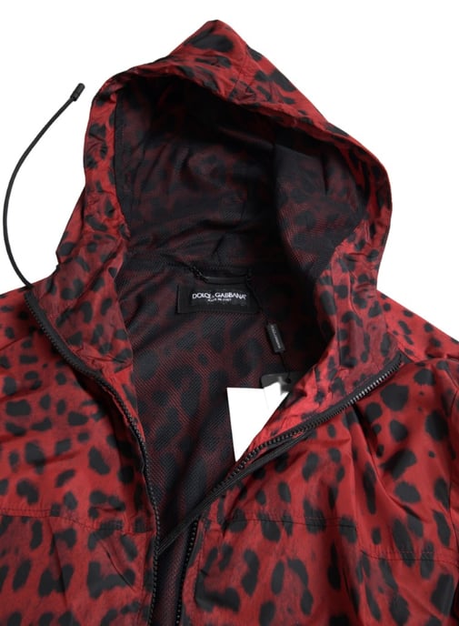 Leopardmönstrad huva jacka G9lm0t G7wpp - Image 2