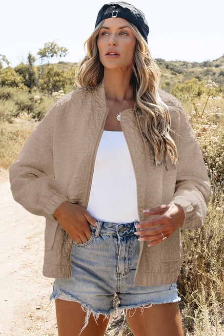 Quilted Bomber Jacket - Image 4