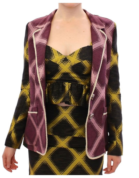 Checkered Twotone Blazer - Image 2
