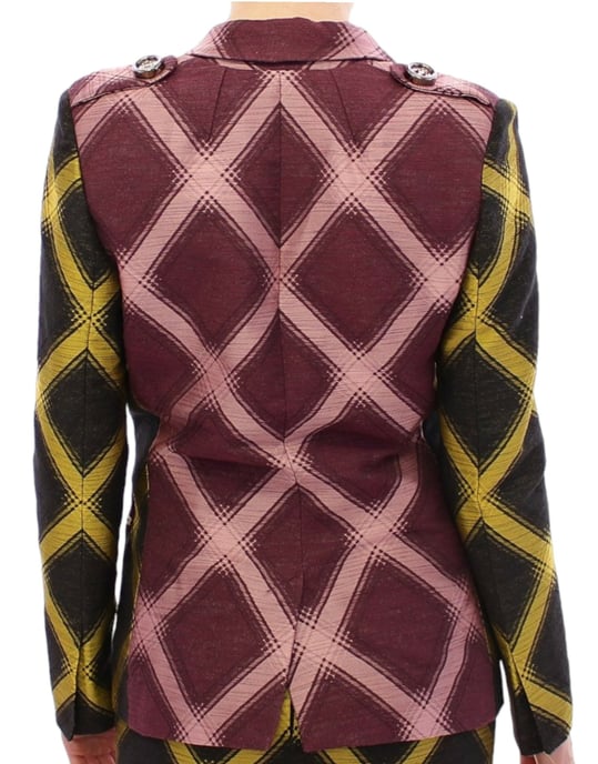 Checkered Twotone Blazer - Image 3