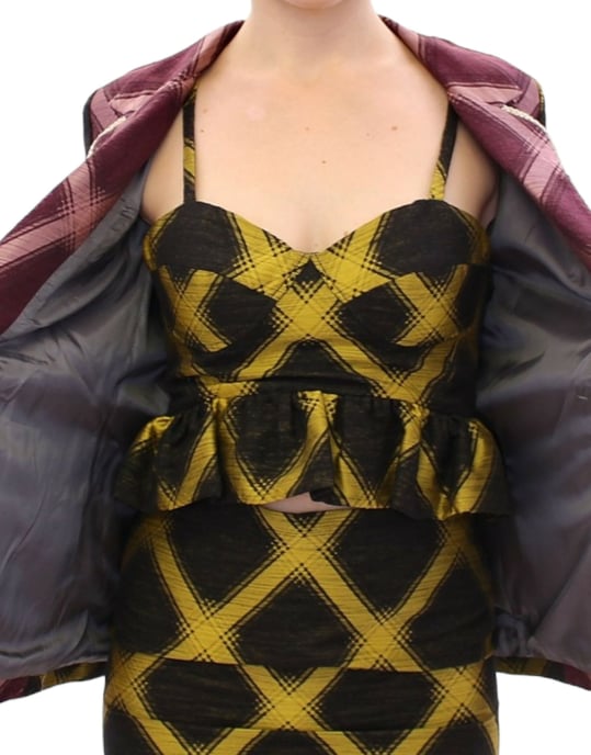 Checkered Twotone Blazer - Image 4