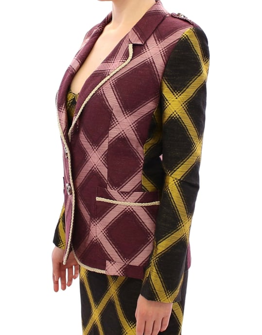 Checkered Twotone Blazer - Image 5