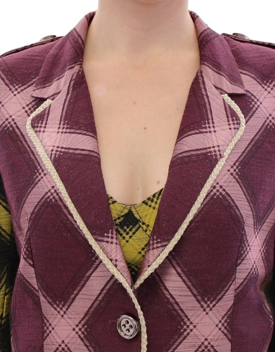Checkered Twotone Blazer - Image 6