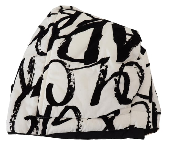 Abstract Print Beanie Zwartwit - Image 5