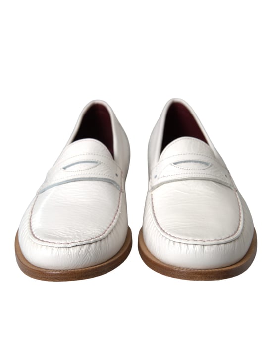 Leather Penny Loafers Classic Design - Image 2