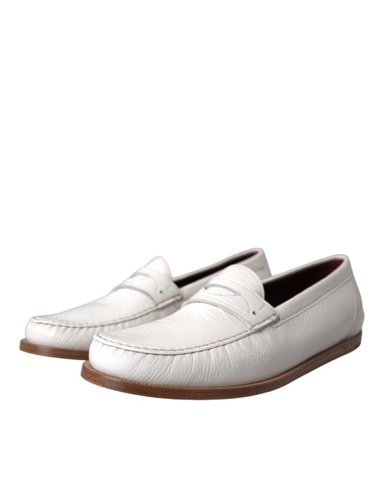 Leather Penny Loafers Classic Design - Image 3