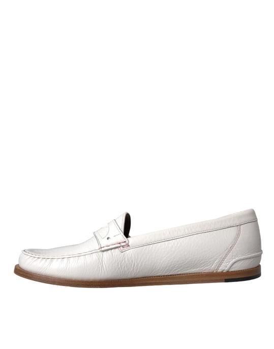 Leather Penny Loafers Classic Design - Image 5
