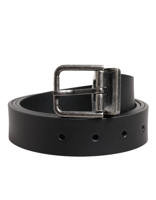 Leather Belt With Metal Buckle - Image 2