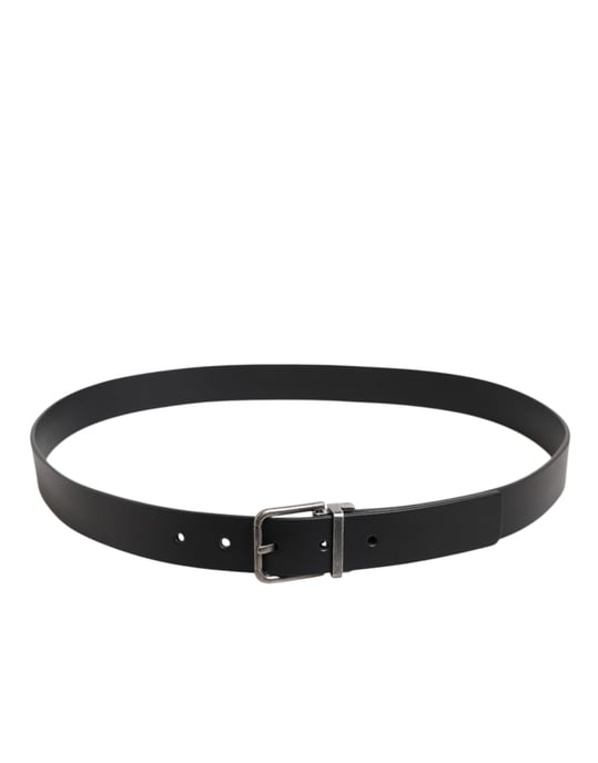 Leather Belt With Metal Buckle - Image 3