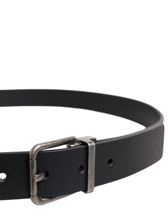 Leather Belt With Metal Buckle - Image 4