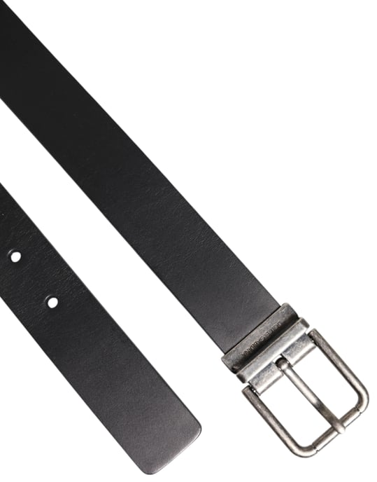 Leather Belt With Metal Buckle - Image 6