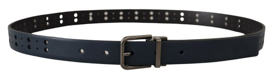 Perforated Leren Riem Blauw - Image 3