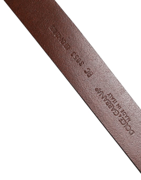 Läderbälte med metallspänne - Image 5
