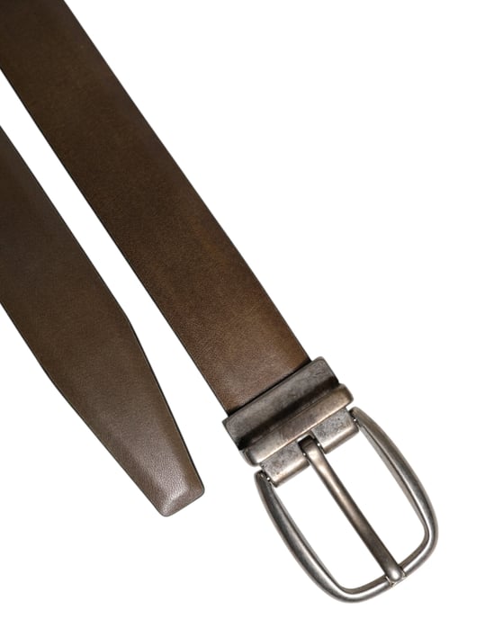 Läderbälte med metallspänne - Image 6