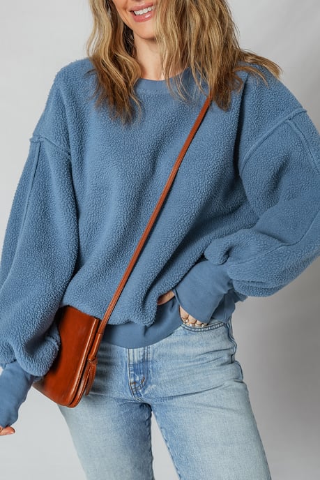 Sherpa Pullover Long Sleeve - Image 3