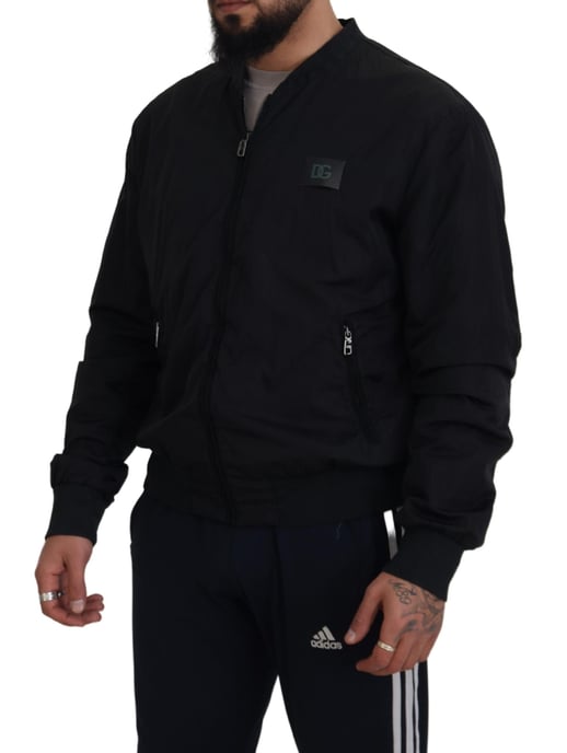 Zwarte Bomberjack Casual Stijl - Image 2