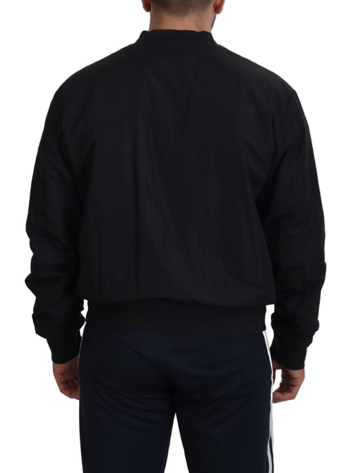 Zwarte Bomberjack Casual Stijl - Image 3