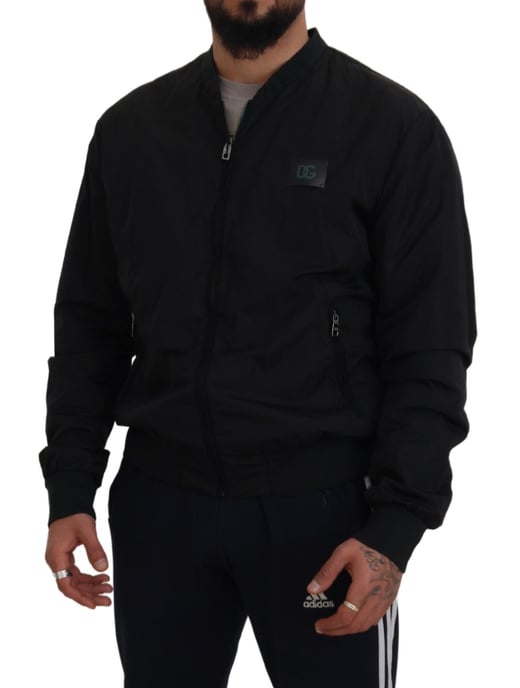 Zwarte Bomberjack Casual Stijl - Image 5