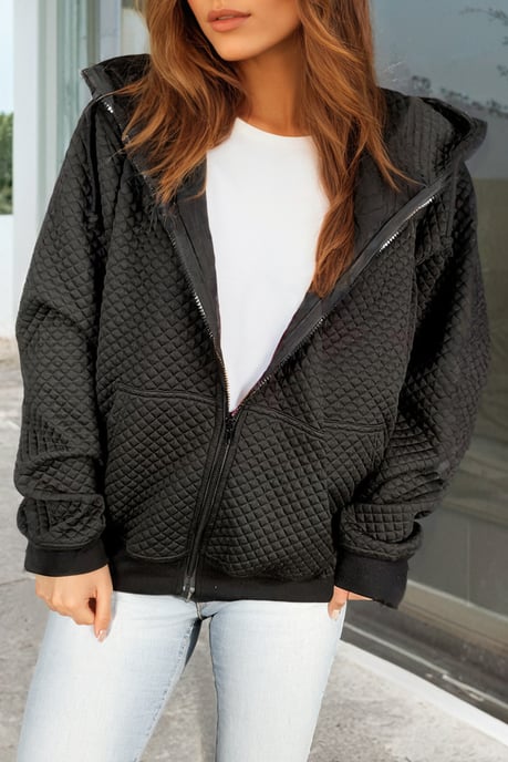 Quilted Hooded Jacket - Image 3