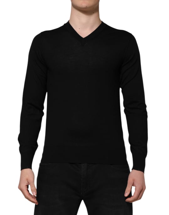 Vneck Wool Long Sleeve Knit - Image 1