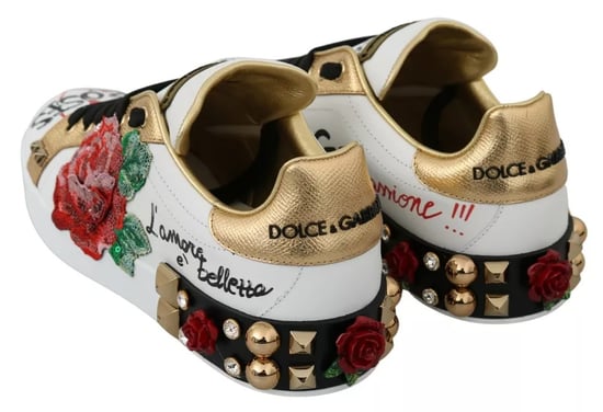Sequin Rose Sneakers With Studs - Image 5