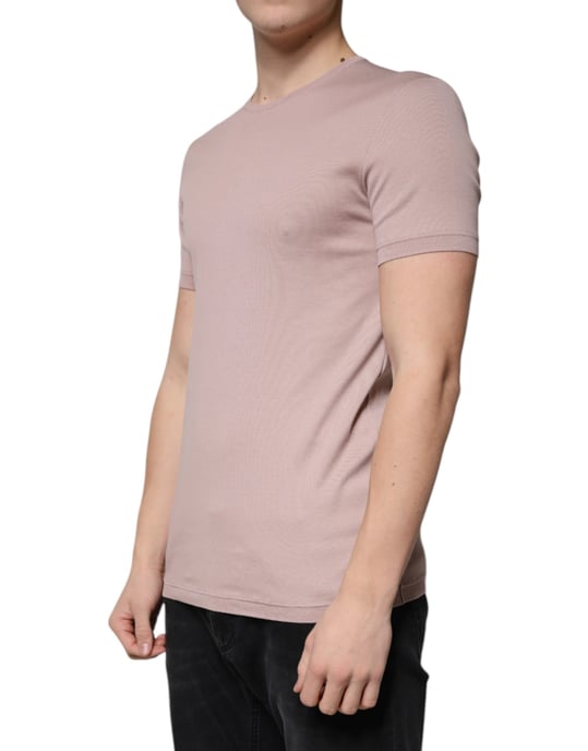 Geribbelde Crew Neck T-shirt Tsh87337 - Image 3