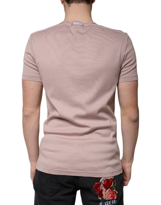 Geribbelde Crew Neck T-shirt Tsh87337 - Image 4