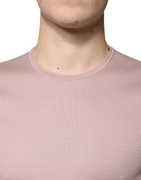 Geribbelde Crew Neck T-shirt Tsh87337 - Image 5