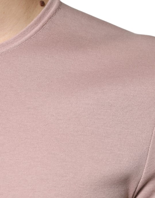 Geribbelde Crew Neck T-shirt Tsh87337 - Image 6