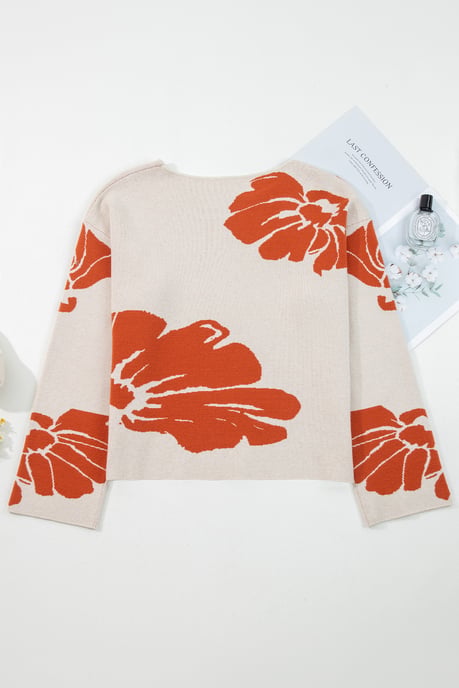 Floral Patterned Sweater - Image 5