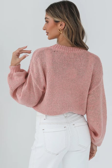 Floral Knit Sweater - Image 2