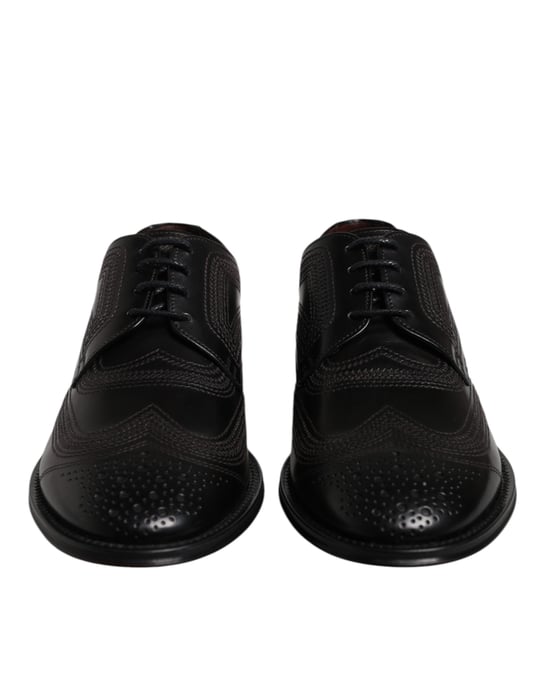 Genaaide Leren Oxford Schoenen - Image 2