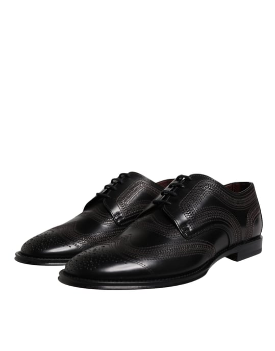 Genaaide Leren Oxford Schoenen - Image 3