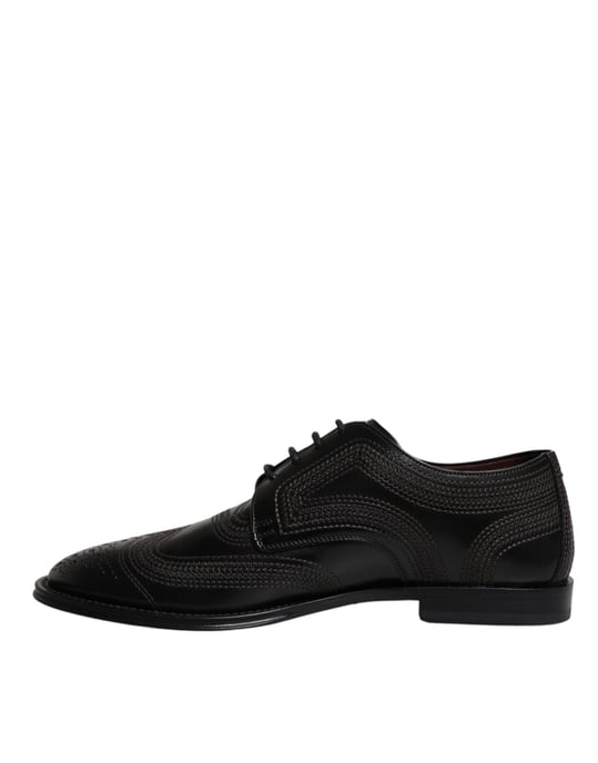 Genaaide Leren Oxford Schoenen - Image 5