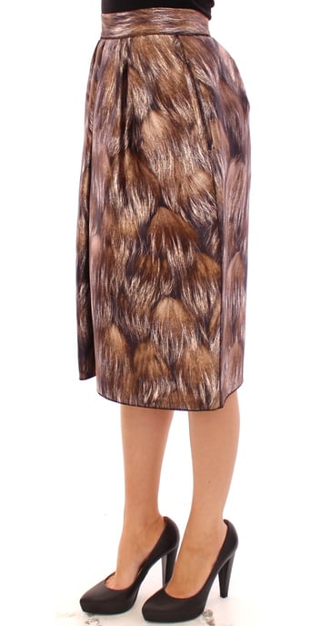 Dolce Gabbana Dierenprint Plisseerock Midi - Image 2