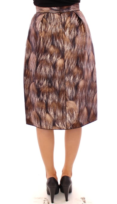 Dolce Gabbana Dierenprint Plisseerock Midi - Image 3
