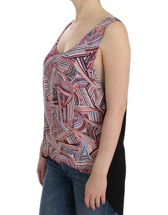Abstract Print Highlow Tank Top - Image 2