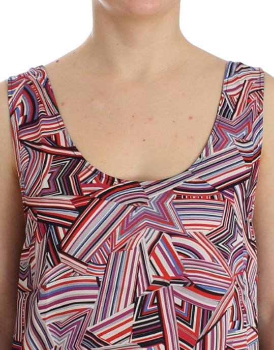 Abstract Print Highlow Tank Top - Image 5