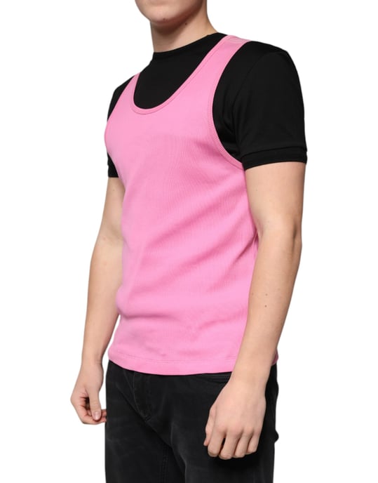 Ribbad tanktopp rosa - Image 3