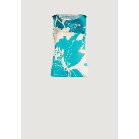 Silkesblus med blommönster - Image 5