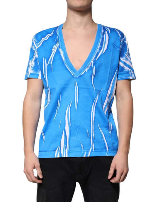 Abstrakt Mönster V-ringad T-shirt - Image 2