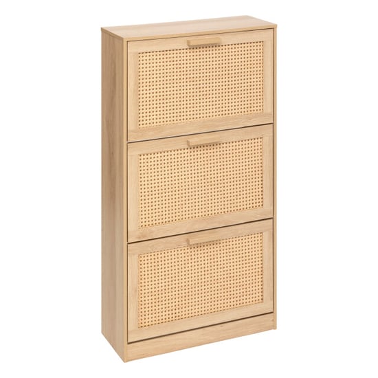 4goodz Schoenenkast ubud 24x60x113 cm 3 lades voor 12 paar - - Image 1