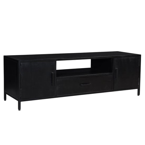 Livingfurn tv meubel kala 160cm mangohout / gecoat staal - Image 1